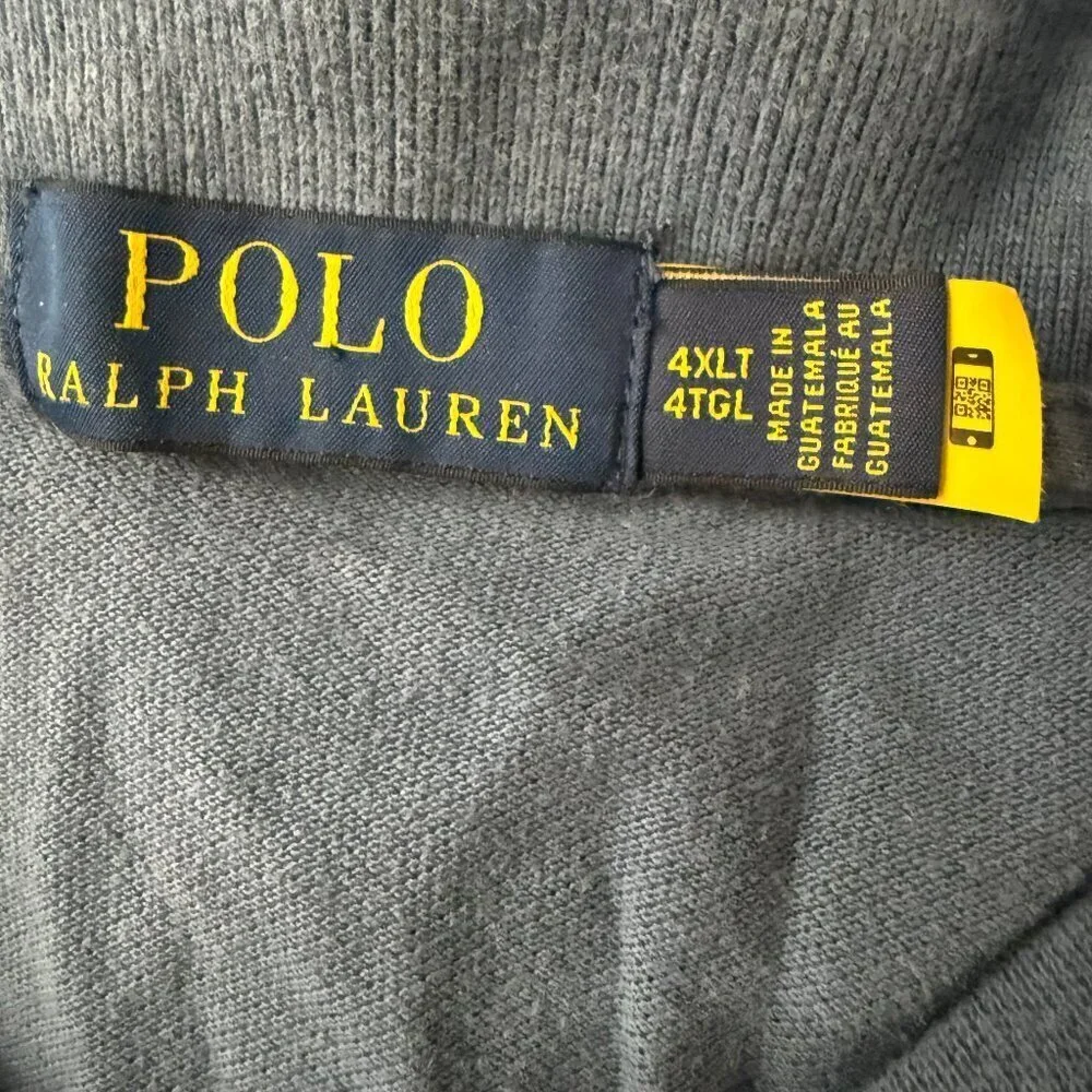Polo Ralph Lauren Blue Short Sleeve Polo Size 4 XLT Coral/Pink Pony